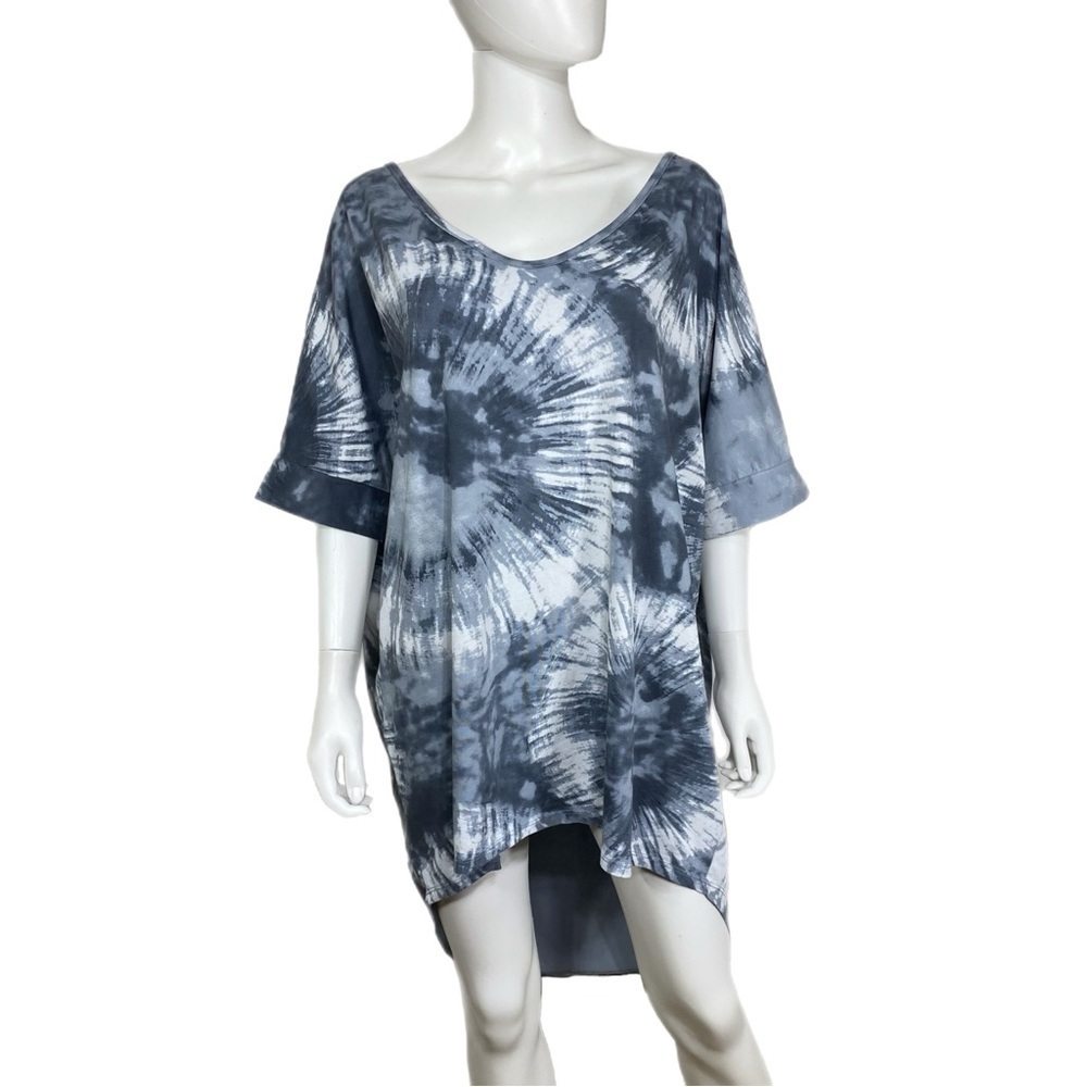 Impressions Front Porch Swing Tie Dye Oversized High-Low Tunic
